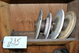 Lot-(4) Various Grinding Wheels with Mounts in (1) Section
