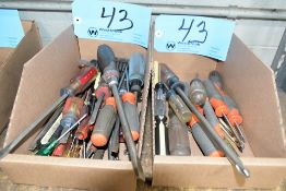 Lot-Slotted and Phillips Screwdrivers in (2) Boxes