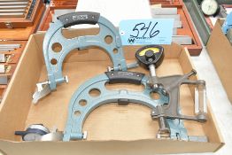 Lot - (2) Mitutoyo Snap Gages, and (1) Johansson Snap in (1) Box