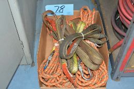 Lot-Ropes and Cloth Slings in (1) Box on Floor