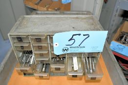 Plastic Bin Organizer Cabinet with Taps Contents