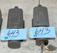 Lot-(2) Red Head Type Heald I.D. Spindle, (Upstairs)