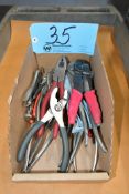 Lot-Various Pliers, Wire Strippers, Etc., in (1) Box