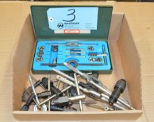 Tap and Die Set with Die Handles in (1) Box