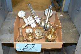 Lot-Various Oxygen/Acetylene Gages in (1) Box
