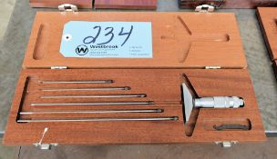 Brown & Sharpe Depth Micrometer Set with Case