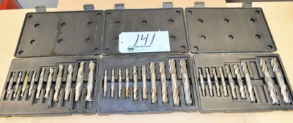 Lot-(3) Double End Mill Sets in (1) Box