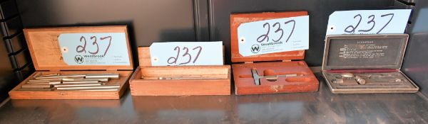 Lot-Dial Indicator, Depth Micrometer, and Dowels/Pins on (1) Shelf