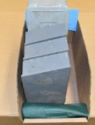 Lot-(4) Various Drill Indexes with Drills in (1) Box