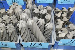 Lot-Single End Mills in (1) Bin