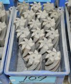 Lot-Single End Mills in (1) Bin
