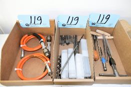 Lot-Reamers, Taps, Drills, and Drill Flex Extenders in (3) Boxes