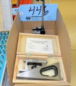 Lot-(1) Adjustable Planer Gage with Case and (1) Indicator Stand in (1) Box