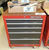 Craftsman 5-Drawer Rolling Tool Box with Water Fittings, Sanding and Nails Supply Contents