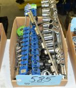 Lot-Mechanic Sockets in (1) Box