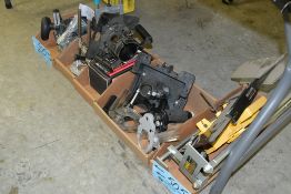 Lot-Router Attachments, Jigs, Etc. in (5) Boxes Under (1) Table