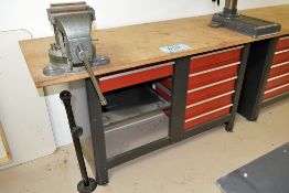 Lot-Tool Cabinet/Bench with (1) Duracraft 6