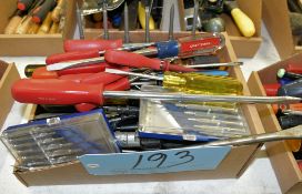 Lot-Slotted Screwdrivers in (1) Box