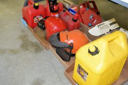 Lot-Various Fuel Cans Under (1) Table