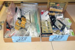 Lot-Various Accessories and Attachments in (2) Boxes Under (1) Bench