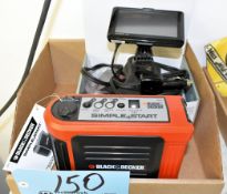 Lot-(1) Black & Decker Simple Start and (1) Garmin GPS Unit in (1) Box