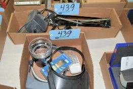 Lot-Inspection Magnifiers and Desk Top Magnifying Lamp in (2) Boxes