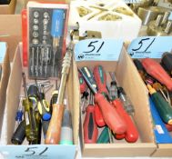 Lot-Various Screwdrivers and Driver Bits in (1) Box