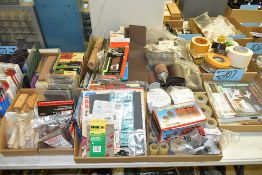 Lot-Various Sanding Supplies, Sanding Sleeves, Sanding Drums, Tape, Etc. in (10) Boxes