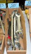 Lot-Large Mechanic Wrenches in (1) Box