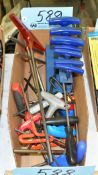 Lot-T-Handle Allen Wrenches in (1) Box