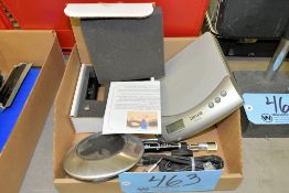 Lot-(1) Mag0Ic Electronic Thickness Gauge, (1) Taylor Digital Scale, Etc. in (1) Box