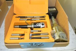 Lot-(2) R8 Boring Heads with Boring Bars in (1) Box