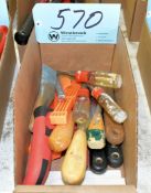 Lot-Various Chisels and Putty Knives in (1) Box