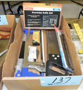 Lot-Hack Saws, Blades, and Precision Knife Set in (1) Box