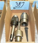Lot-(3) Various Drill Chucks in (1) Box