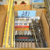 Lot-Various Wood Bits and Mortising Chisel Bits in (1) Box
