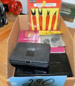 Lot-(2) Drill Indexes, (1) Hole Saw Set, (1) Hinge Spotter Kit, and (1) Tap and Drill Guide in (1) B