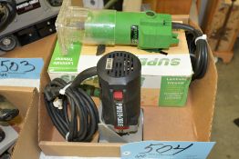 Lot-(1) Porter Cable 7309 Electric Laminate Trimmer & (1) Superior SPT 189 Electric Laminate Trimmer