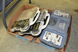 Lot-Various Rotary Tool Accessories in (2) Boxes Under (1) Table