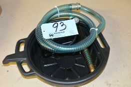 Lot-Oil Pump, Hose, and Drain Pan Under (1) Table