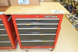 Craftsman 5-Drawer Rolling Tool Box with Screws, Nails, Etc. Contents