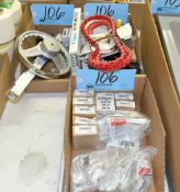 Lot-Shaft Collars, Belt, Machine Handle, Small Motors, Etc. in (3) Boxes