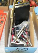 Lot-Various Tap Handles and (2) Drill/Tap Indexes in (1) Box
