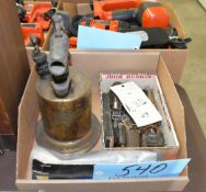 Lot-Vintage Torch, Locks, Etc. in (1) Box