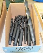 Lot-Various Taper Shank Drills in (1) Box