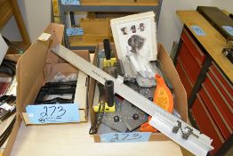 Lot-Various Woodworking Tooling Components in (2) Boxes