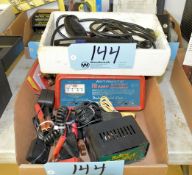 Lot-(1) Schumacher 6/12-Volt x 10-Amp Charger, (1) Sears Timing Light, Etc.
