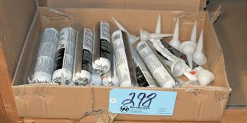 Lot-3M Marine Adhesive Sealant Fast Cure 4000 UV in (1) Box, Tape, Stretch Wrap Handles, Peanuts