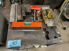 Lot-Scotchman and Metal Muncher Ironworker Parts and Misc. with (1) Stand