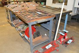 Lot-(1) Standard Shop Bench and (1) Hardwood Top Work Bench